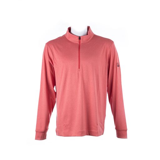 GREAT LAKES GEAR RED HEATHER 1/4 ZIP